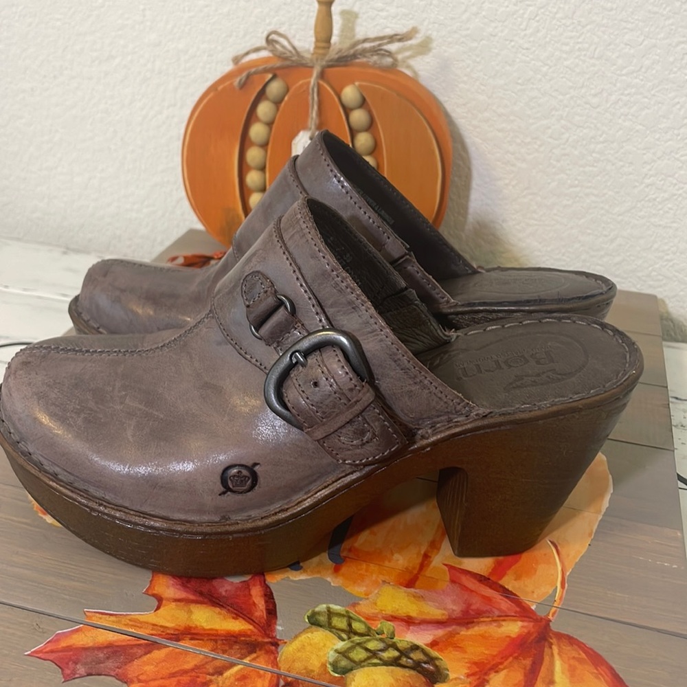 Born mules slide on clogs